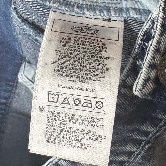 Adidas Originals KSENIASCHNAIDER Denim Maxi Skirt Size 14 - Picture 10 of 10